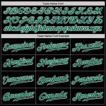 Personalized Black Kelly Green White Baseball Jersey for Men and Women - Customizable Sports Apparel Personalized Black Kelly