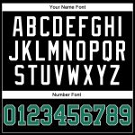 Personalized Baseball Jersey in Black, Kelly Green, and White - Customizable Sports Apparel Personalized Black Kelly Green-White