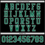 Personalized Black Kelly Green White Bomber Varsity Letterman Jacket - Custom Full-Snap Style Personalized Black Kelly Green-White
