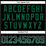 Personalized Black Green White Drift Fashion Baseball Jersey for Men Personalized Black Kelly Green-White Drift Fashion Baseball