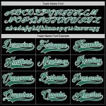 Custom Name Number Personalized Hockey Jersey Black Kelly Green White Personalized Black Kelly Green-White Hockey Jersey