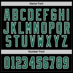 Custom Name Number Personalized Hockey Jersey Black Kelly Green White Personalized Black Kelly Green-White Hockey Jersey