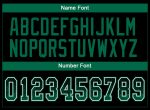 Custom Name and Number Black Green White Mesh Fashion Football Jersey - Personalized Drift Team Jersey Personalized Black