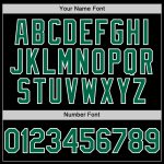 Personalized Black Green White Baseball Jersey Sleeveless for Men and Women Personalized Black Kelly Green-White Sleeveless