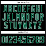 Personalized Black Green White Sleeveless Baseball Jersey for Men and Women Personalized Black Kelly Green-White Sleeveless