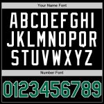 Personalized Black Green White Throwback Baseball Jersey - Custom Athletic Apparel Personalized Black Kelly Green-White Throwback