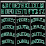 Personalized Black Green White Throwback Basketball Jersey for Men and Women Personalized Black Kelly Green-White Throwback