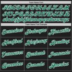 Personalized Black Green White Throwback Basketball Jersey for Men - Size 3 Personalized Black Kelly Green-White Throwback