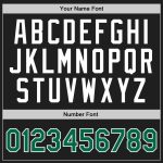 Personalized Black Green White Throwback Basketball Jersey for Men - Size 3 Personalized Black Kelly Green-White Throwback