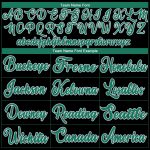 Personalized Black Throwback Basketball Jersey in Kelly Green and White Personalized Black Kelly Green-White Throwback Basketball