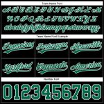 Personalized Black Kelly Green White Throwback Basketball Shorts for Men 2 Personalized Black Kelly Green-White Throwback