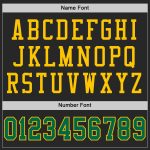 Personalized Black Kelly Green Yellow Mesh Football Jersey for Men and Women Personalized Black Kelly Green-Yellow Mesh Football