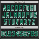 Personalized Black Fashion Baseball Jersey with Kelly Green and Yellow Split Design Personalized Black Kelly Green-Yellow