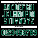 Personalized Black and Kelly Green Baseball Jersey for Men and Women Personalized Black Kelly GreenWhite Baseball Jersey