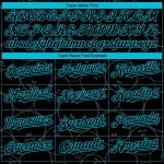 Personalized Black Blue 3D Bowling Ball Jersey for Men and Women Personalized Black Lakes Blue 3D Bowling Ball Baseball Jersey
