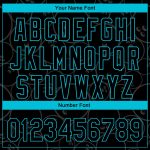 Personalized Black Lakes Blue 3D Pattern Bowling Ball Custom Baseball Jersey with Name and Number Personalized Black Lakes