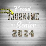 Personalized 3D Graduation T-Shirt, Black Leopard Print Design - Custom Performance Tee Personalized Black Leopard Print-White