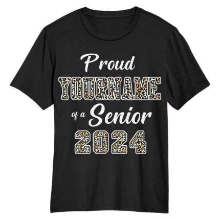 Custom Black Leopard Print 3D Graduation T-Shirt with Team Name and Number - Personalized Performance Tee Personalized Black