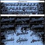 Custom Name and Number Dripping Splatter Art T-Shirt in Black and Light Blue 3D Pattern Design - Performance Apparel Personalized
