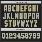 Personalized Black Light Blue Gold Two Tone Baseball Jersey for Custom Design Personalized Black Light Blue-Gold Two Tone