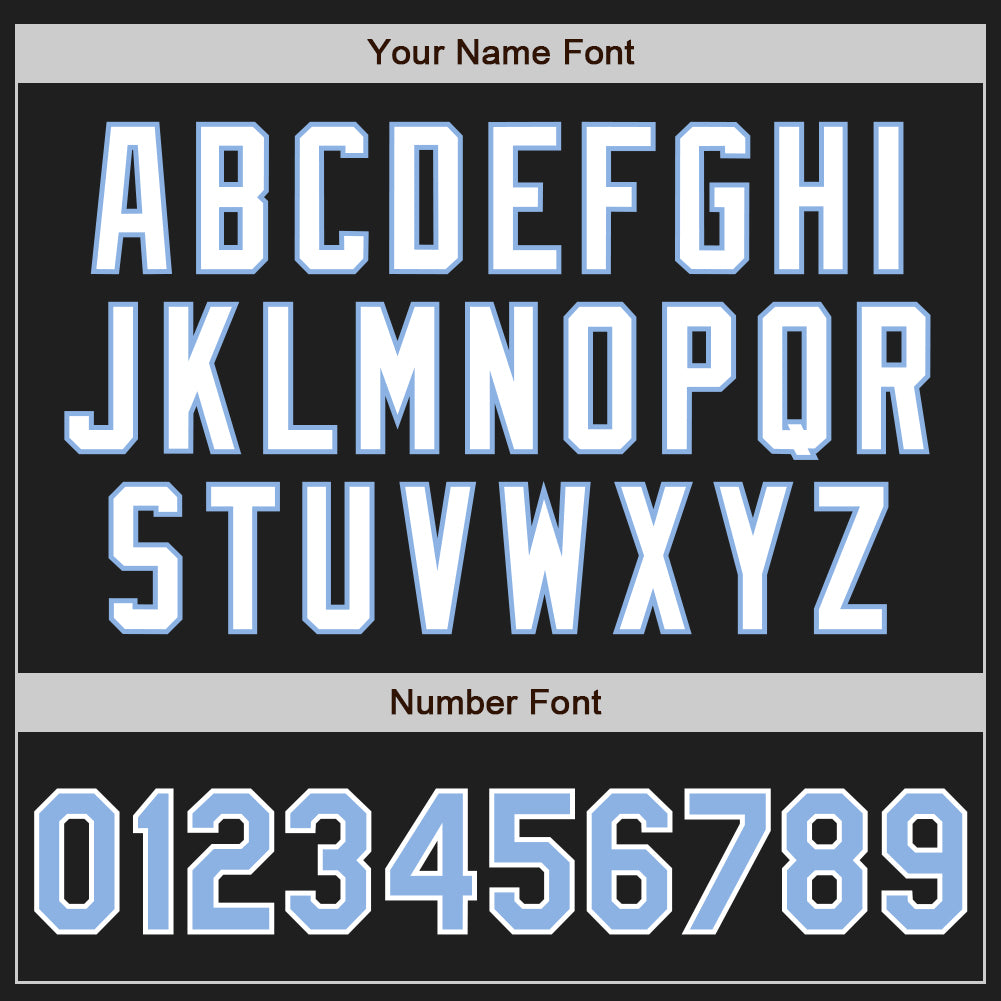 Personalized Black Light Blue-Gray Split Fashion Baseball Jersey 2 Personalized Black Light Blue Gray Split Baseball Jersey for Men and Women Personalized Black Light Blue-Gray Split Fashion - Image 5