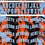 Custom Name and Number Authentic Basketball Jersey - Personalized Black Light Blue-Orange 3D Geometric Pattern Design Personalized