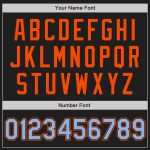 Custom Name Number Baseball Jersey - Personalized Black Light Blue Orange Authentic Raglan Sleeves Personalized Black Light