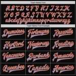 Custom Two Tone Bomber Jacket - Black Light Blue-Orange Varsity Letterman with Personalized Name & Number Personalized Black