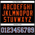 Personalized Black and Light Blue Orange Baseball Jersey - Authentic Throwback Mesh Style Personalized Black Light Blue-Orange