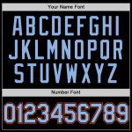 Customizable Black Light Blue-Orange Mesh Baseball Jersey with Team Name and Number - Authentic Throwback Style Personalized