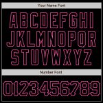 Custom 3D Abstract Splatter Design Baseball Jersey in Black Light Blue-Pink Grunge Style Personalized Black Light Blue-Pink