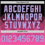 Custom 3D Gradient Black Light Blue Pink Square Shapes Baseball Jersey Personalized Black Light Blue-Pink 3D Gradient Square