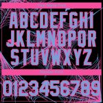 Custom 3D Spider Web Baseball Jersey in Black Light Blue-Pink Design Personalized Black Light Blue-Pink 3D Spider Web Baseball