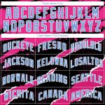 Personalized 3D Torn Paper Style Basketball Jersey in Black Light Blue-Pink Personalized Black Light Blue-Pink 3D Torn Paper