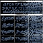 Personalized 3D Bomber Varsity Letterman Jacket in Black Light Blue-Pink Halftone Design Personalized Black Light Blue-Pink