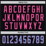 Personalized Hockey Jersey in Black Light Blue and Pink - Custom Team Apparel Personalized Black Light Blue-Pink Hockey Jersey