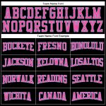 Personalized Authentic Football Jersey in Black Light Blue and Pink Mesh Personalized Black Light Blue-Pink Mesh Authentic