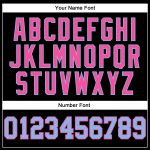 Personalized Authentic Football Jersey in Black Light Blue and Pink Mesh Personalized Black Light Blue-Pink Mesh Authentic