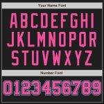 Personalized Black Light Blue Pink Pinstripe Fashion Baseball Jersey for Men and Women Personalized Black Light Blue-Pink