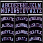 Personalized Basketball Jersey Black Light Blue Pink Throwback Style 2 Personalized Black Light Blue-Pink Throwback Basketball