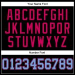 Personalized Basketball Jersey Black Light Blue Pink Throwback Style Personalized Black Light Blue-Pink Throwback Basketball