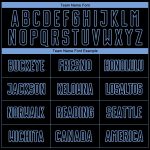 Personalized Soccer Uniform Jersey - Black Light Blue Pinstripe Fade Design Personalized Black Light Blue Pinstripe Fade