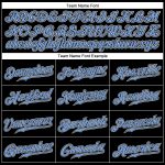 Customizable Light Blue-White Pinstripe Baseball Jersey with Personalized Name and Number - Authentic Team Apparel Personalized