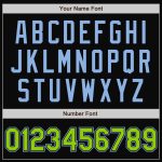 Custom Personalized Neon Green Pinstripe Bomber Jacket for Teams with Name and Number - Full-Snap Varsity Letterman Style