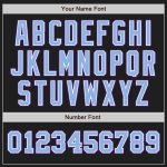 Personalized Black and Light Blue Purple Two Tone Jersey for Baseball Personalized Black Light Blue-Purple Two Tone Baseball
