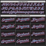 Custom Name and Number Personalized Black Light Blue Red Baseball Jersey with Authentic Raglan Sleeves Personalized Black