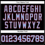 Personalized Black Blue Red Authentic Throwback Baseball Jersey - Custom Mesh Design Personalized Black Light Blue-Red Mesh