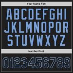 Personalized Black Light Blue Throwback Basketball Jersey for Men Personalized Black Light Blue Throwback Basketball Jersey