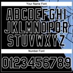 Custom Name Number Personalized 3D Spider Web Baseball Jersey Black Light Blue White Design Personalized Black Light Blue-White