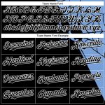 Personalized 3D Spider Web Baseball Jersey - Black Light Blue-White Design Personalized Black Light Blue-White 3D Spider